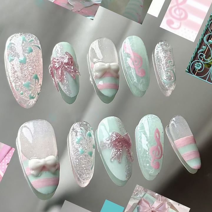 Themed Press-On Nail Art Set Kalsten