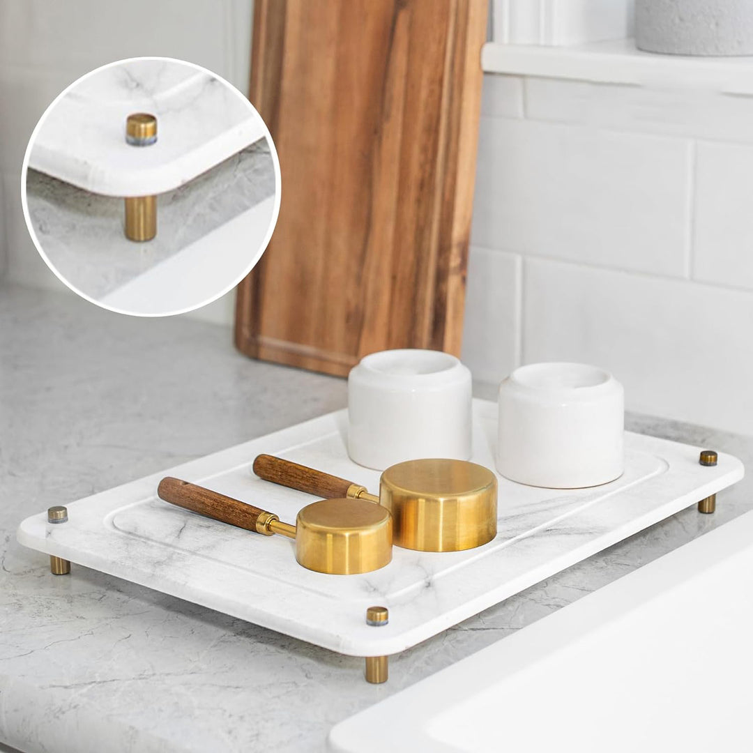 Elegant Marble Serving Tray