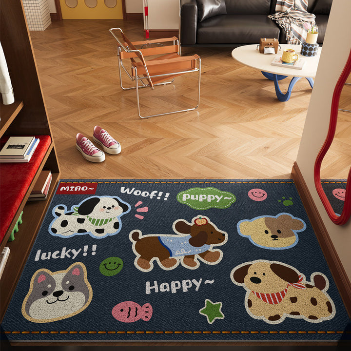 Cartoon-Themed Decorative Area Mat
