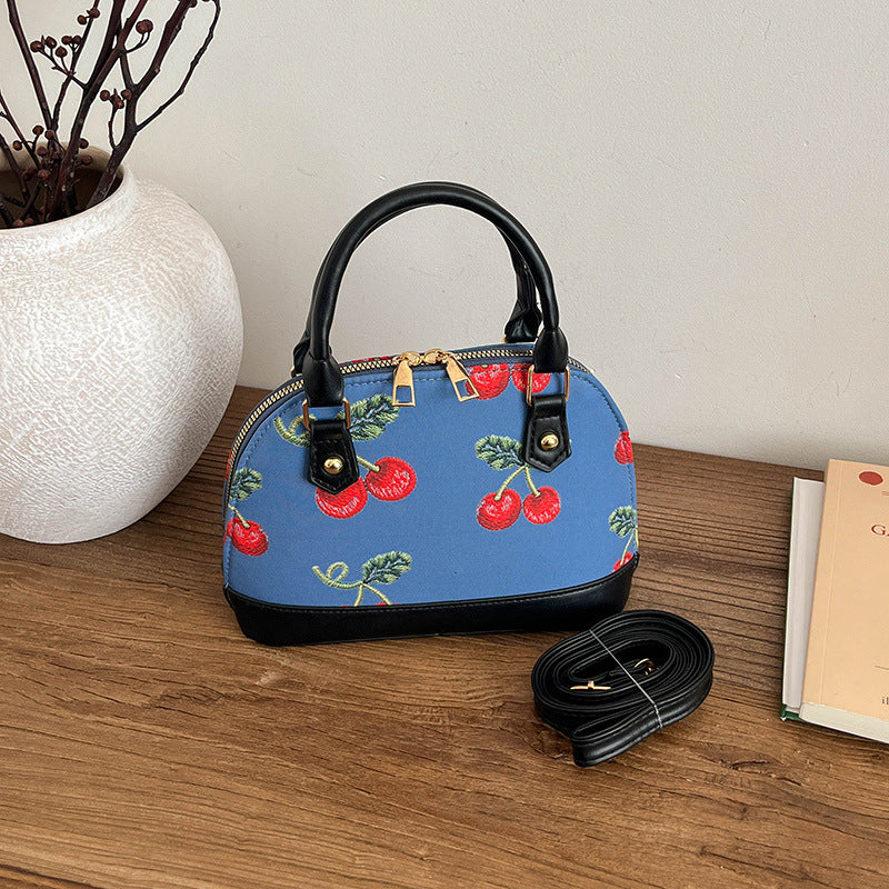 WoEmbroidered Cherry Pattern Handbag Kalsten