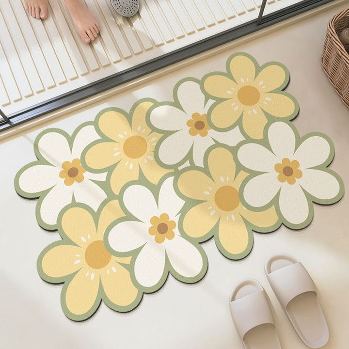 Decorative Floral Floor Mat