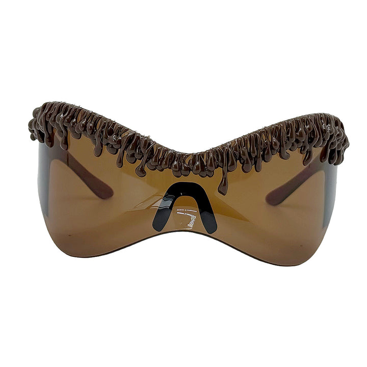 Women's futuristic sunglasses with unique wave frame Kalsten