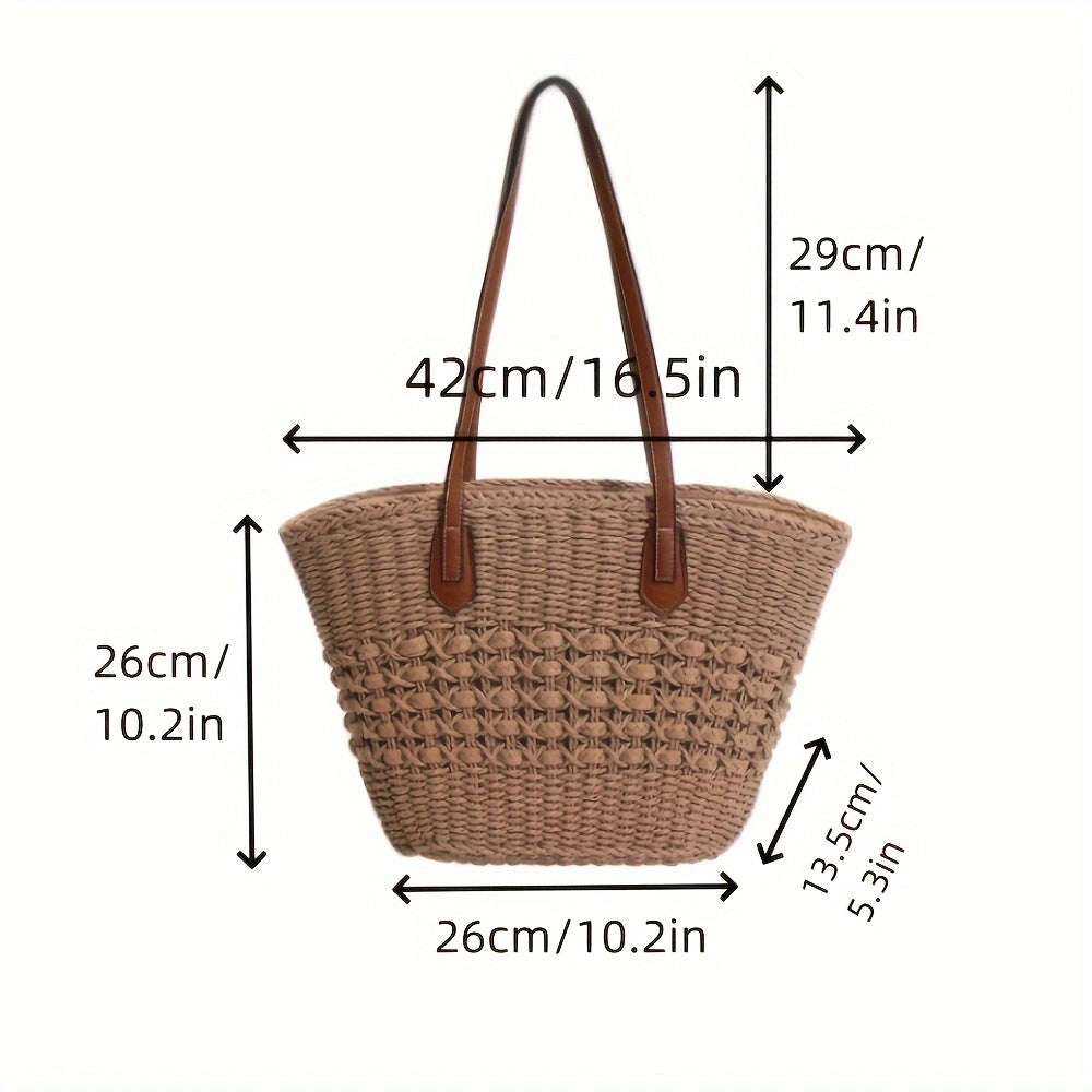 Elegant Woven Tote Bag Kalsten