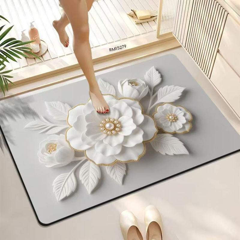 Decorative Butterfly Bath Mat Kalsten