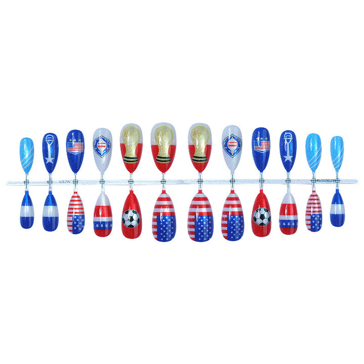 Creative nail art set with sporty and festive motifs Kalsten