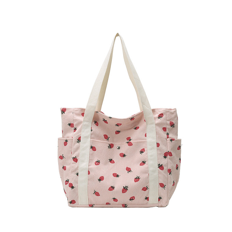 WoFloral Patterned Canvas Shopping Tote Bag Kalsten