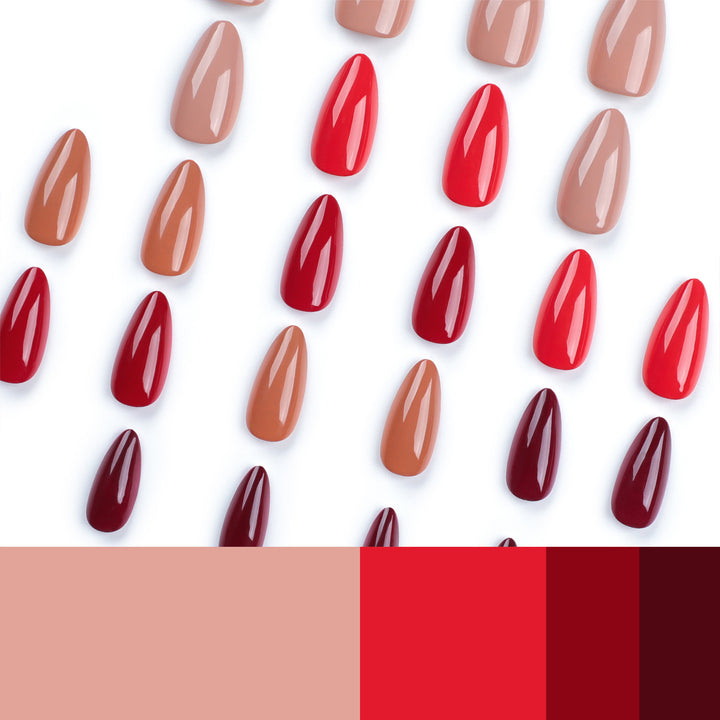 Artful nail extensions in elegant stiletto style Kalsten