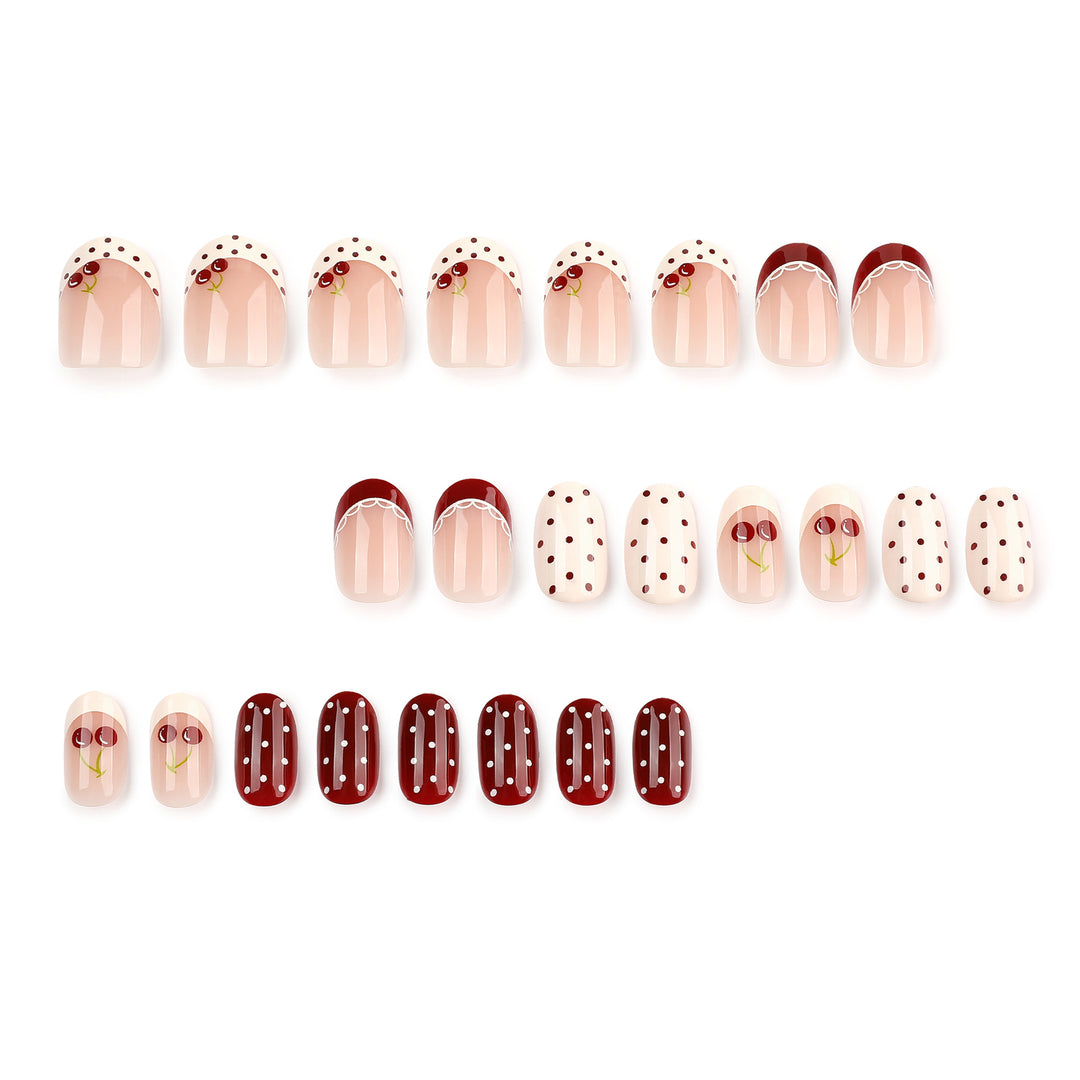 Artful Nail Art with Cherry Design Kalsten