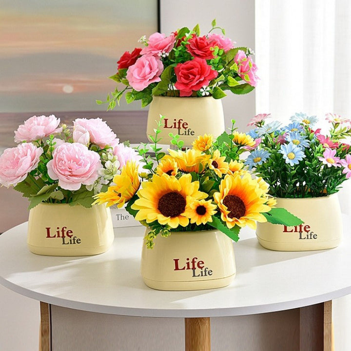 Lifelike Floral Centerpiece Arrangement