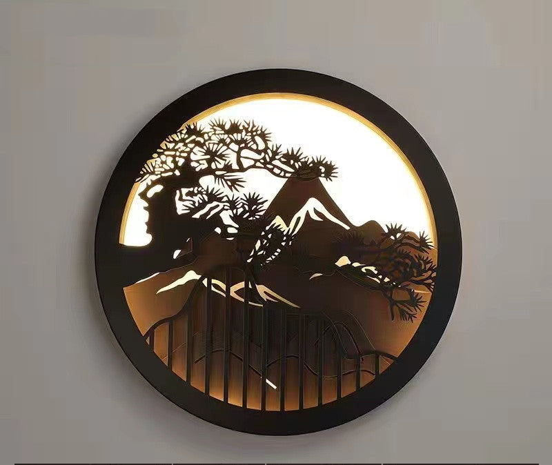 Modern Artistic Round Wall Lamp