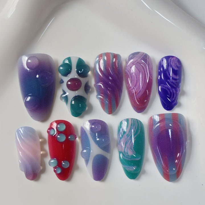 Artistic Gel Nail Art Design Kalsten