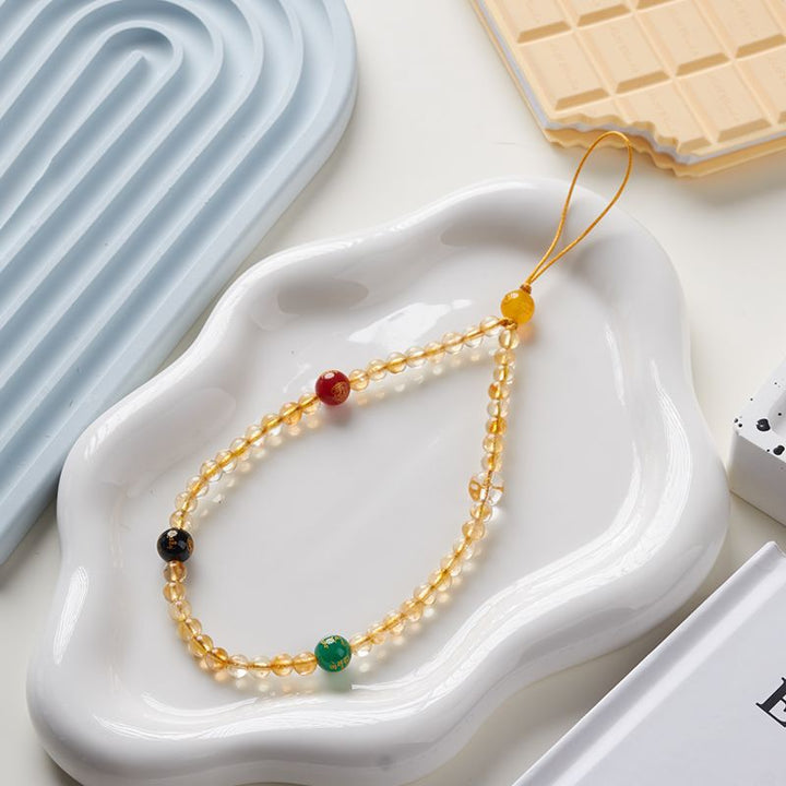 Colorful Beaded Phone Charm Kalsten