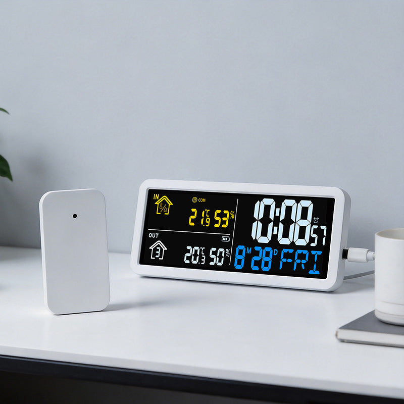 Digital weather forecast clock with hygrometer Kalsten