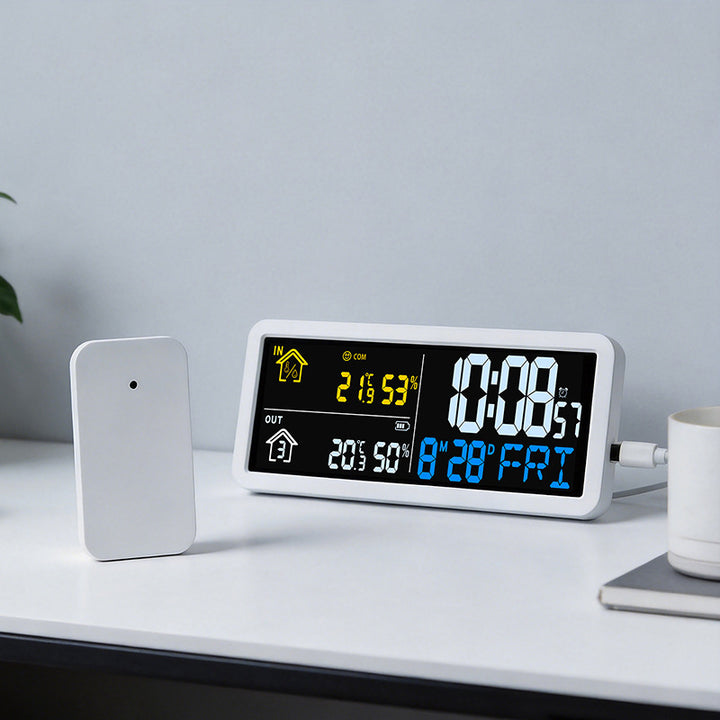 Digital weather forecast clock with hygrometer Kalsten