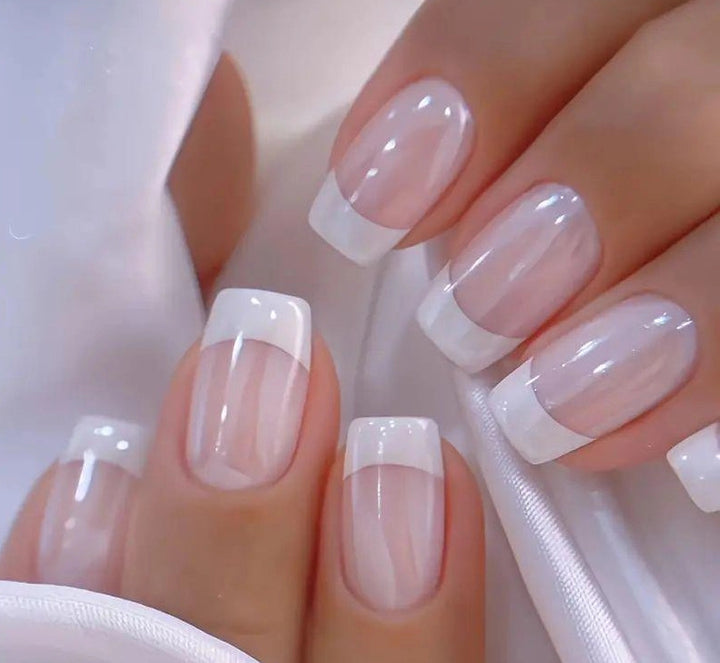 Elegant French Tip Nail Extensions Kalsten