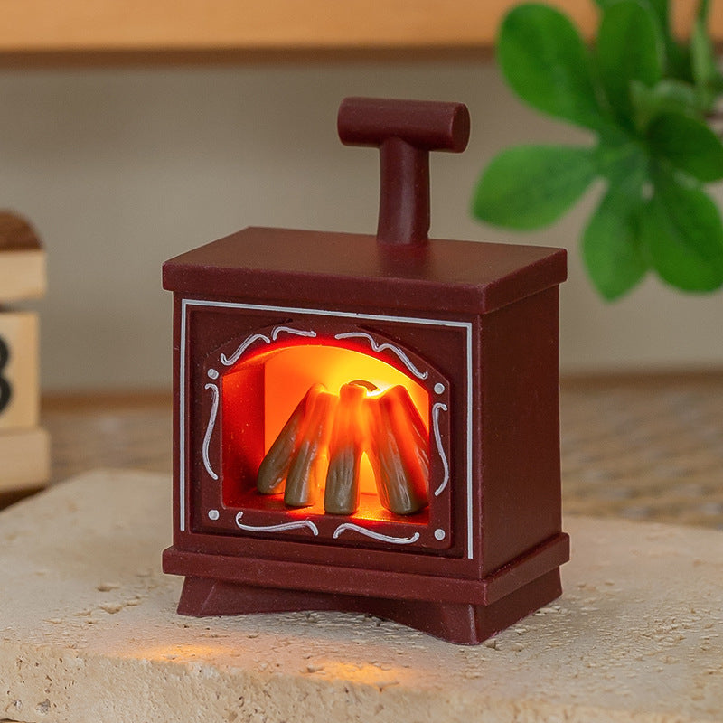 Decorative Miniature Fireplace Lamp