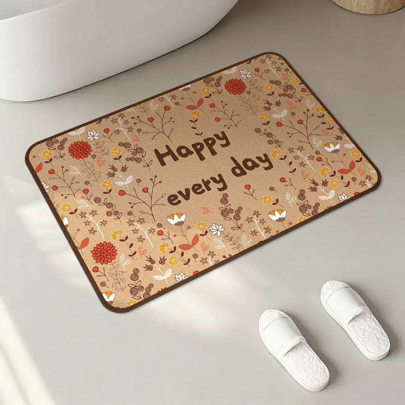 Inspirational Quote Bath Mat