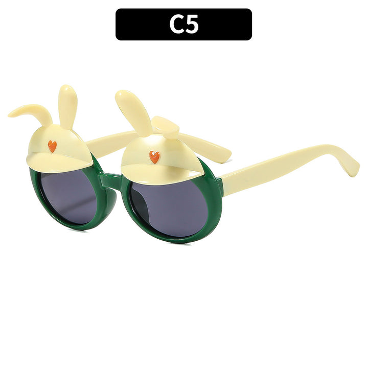 Playful Bunny-Themed Round Sunglasses