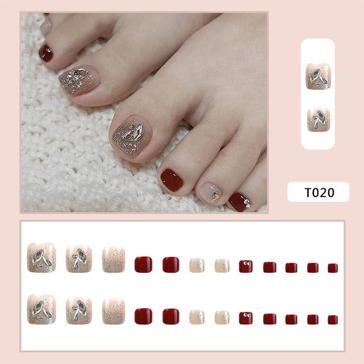 Nail art set with glamorous glitter accents Kalsten