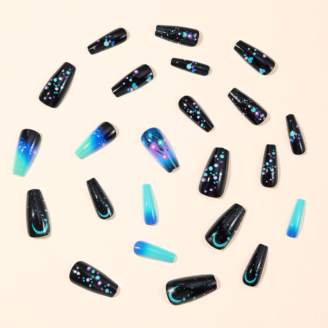 Glamorous Neon Glitter Nail Art Extensions Kalsten