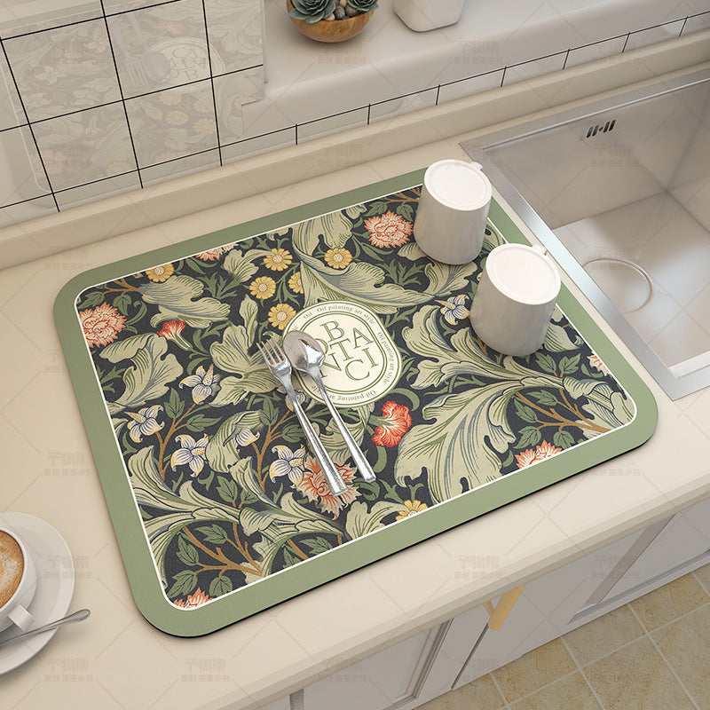 Inspirational Floral Quote Floor Mat Kalsten