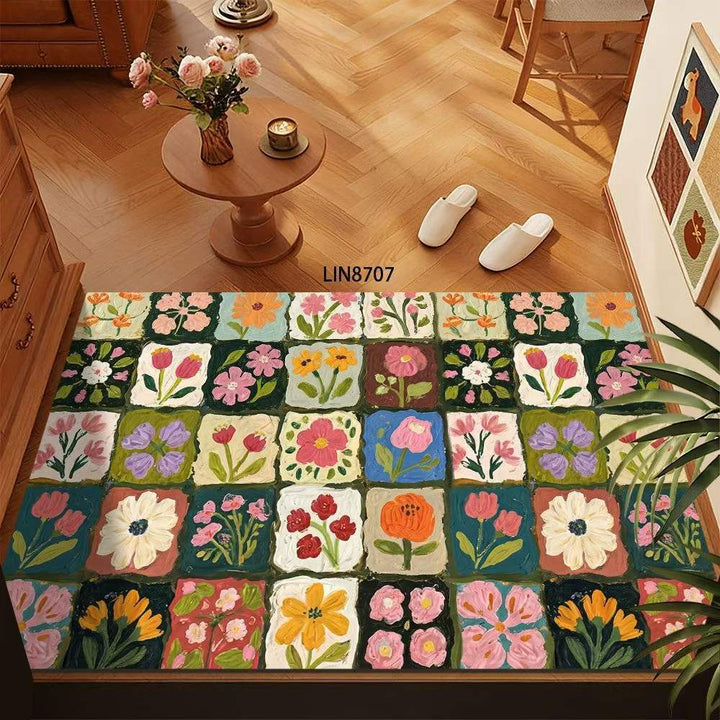 Floral Pattern Decorative Floor Mat Kalsten