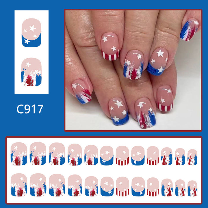 Festive Themed Press-On Nail Art