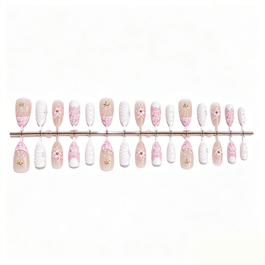 Artistic Floral Design Press-On Nails Kalsten