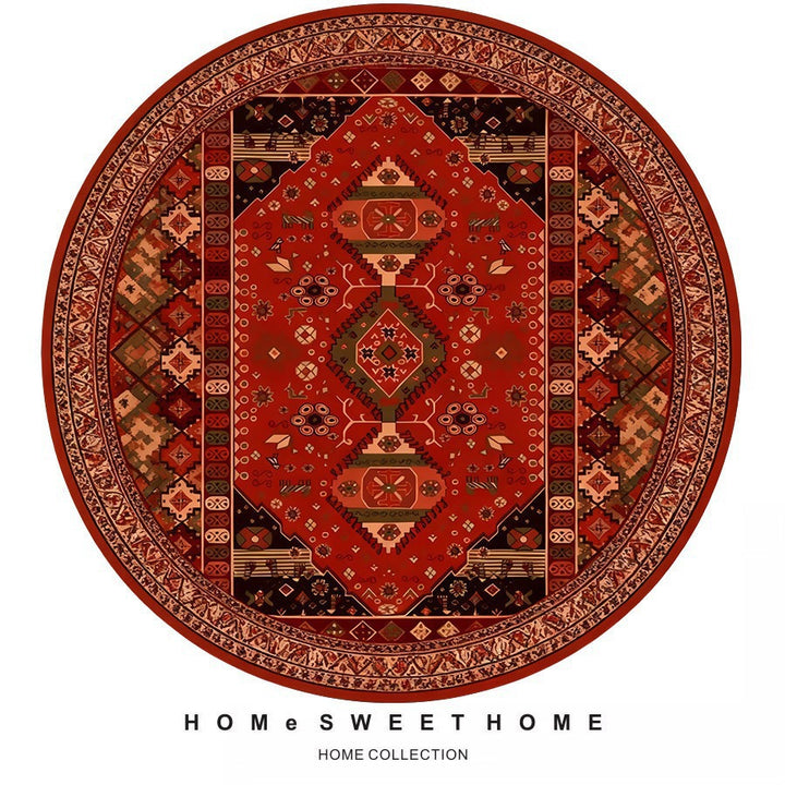 Vintage-Inspired Round Rug