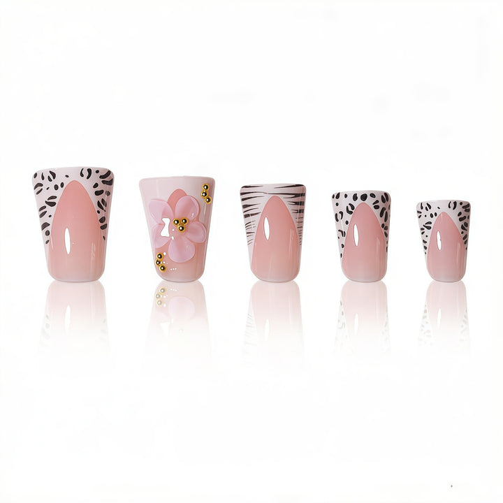 Artistic Floral-Enhanced Press-On Nails Kalsten