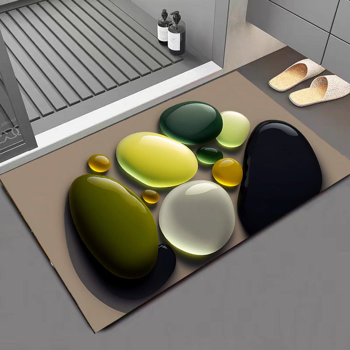 Stone-Inspired Decorative Area Mat