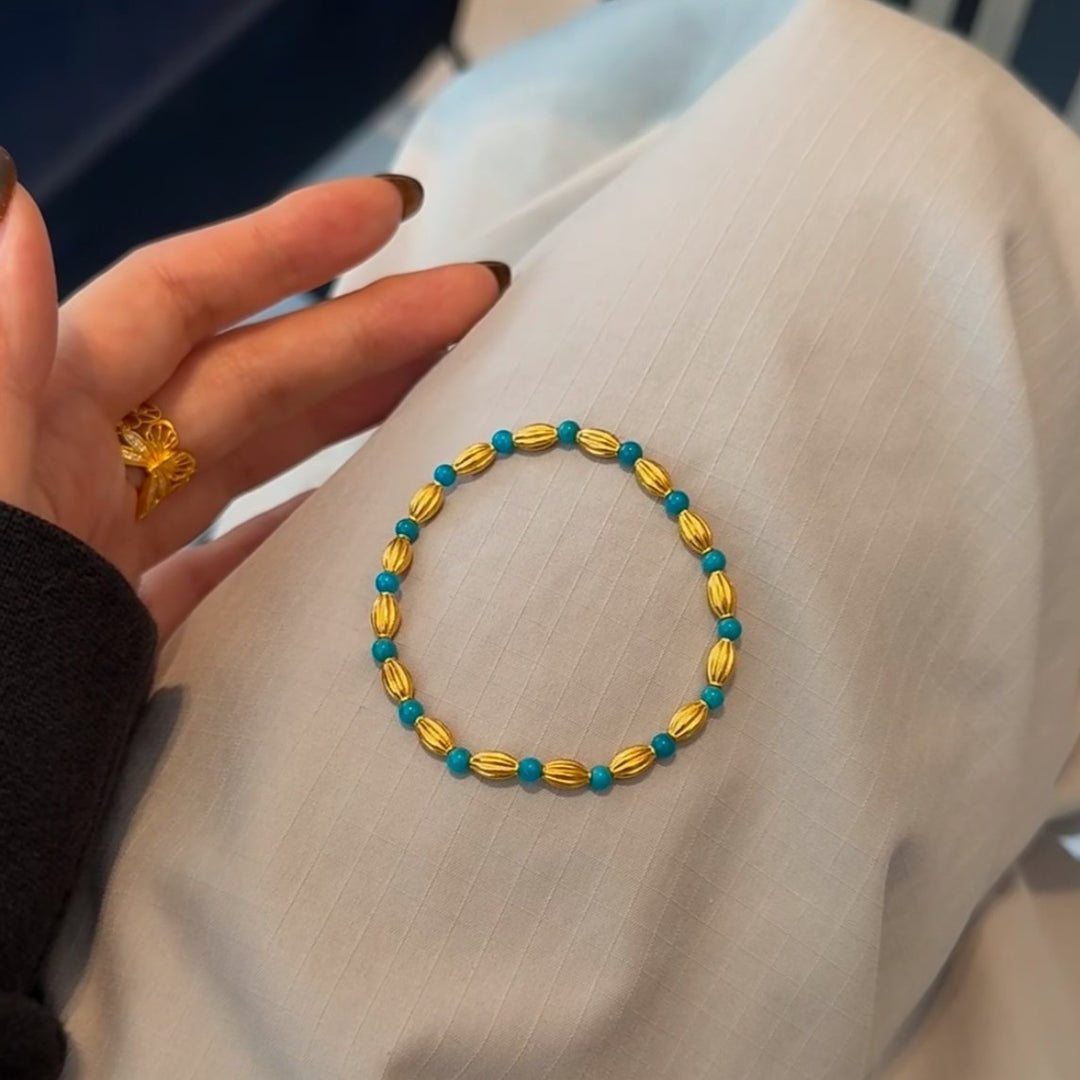 Playful Beaded Charm Bracelet Kalsten