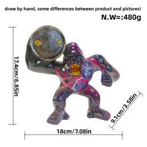 Sporty decorative figure of a weightlifter Kalsten
