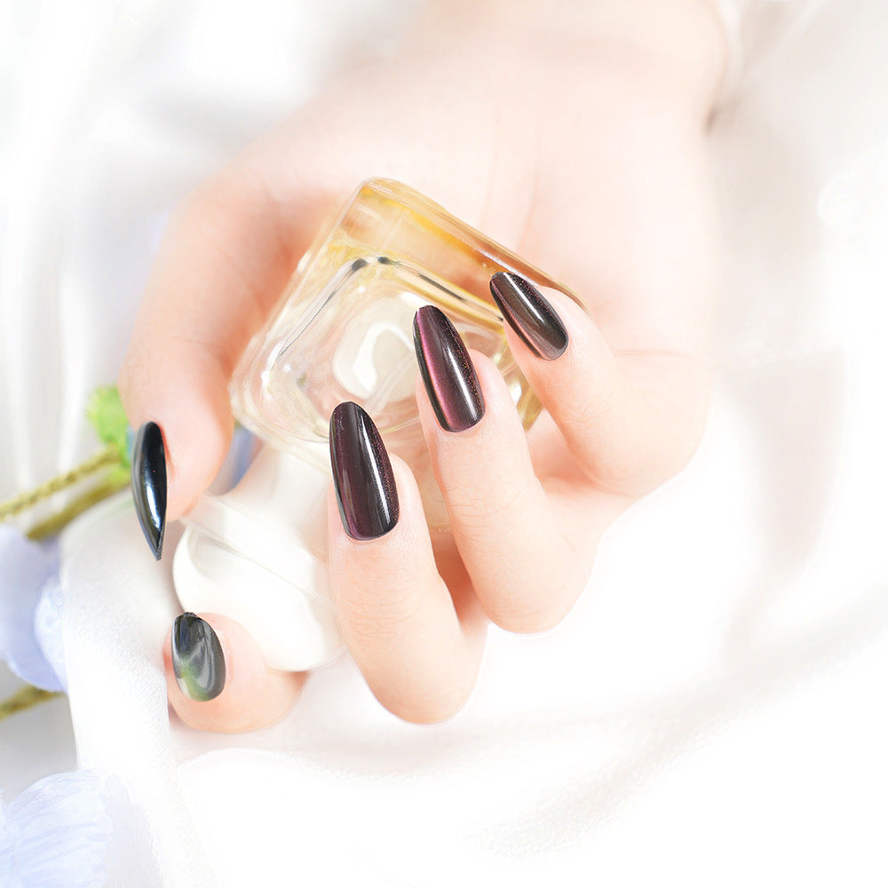 Glossy Metallic Press-On Nail Set Kalsten