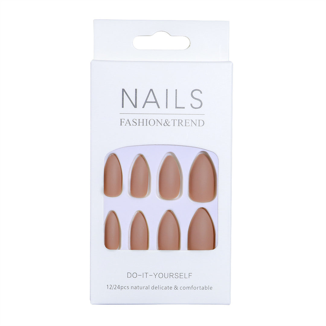 Matte Almond-Shaped Press-On Nail Tips Kalsten