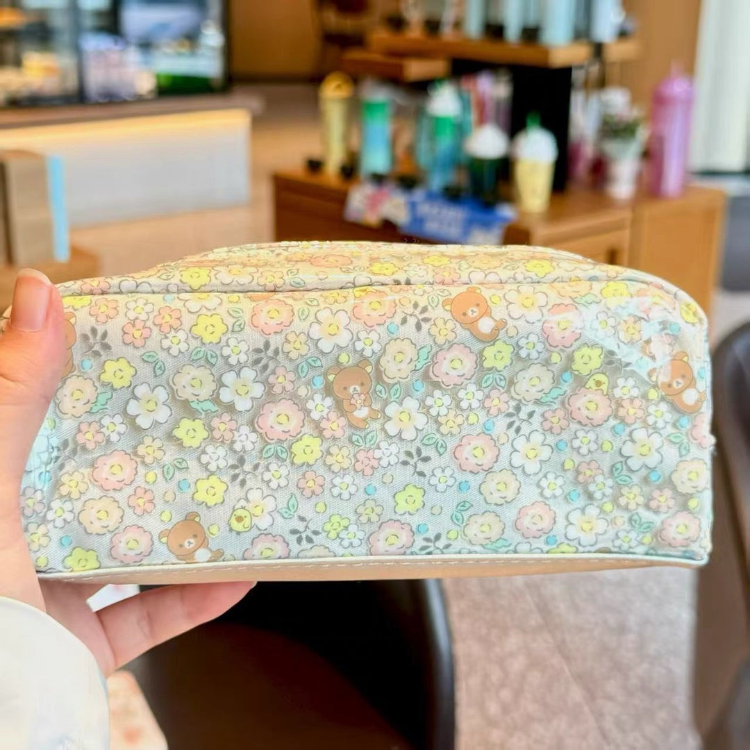 Cute Floral Print Pencil Case