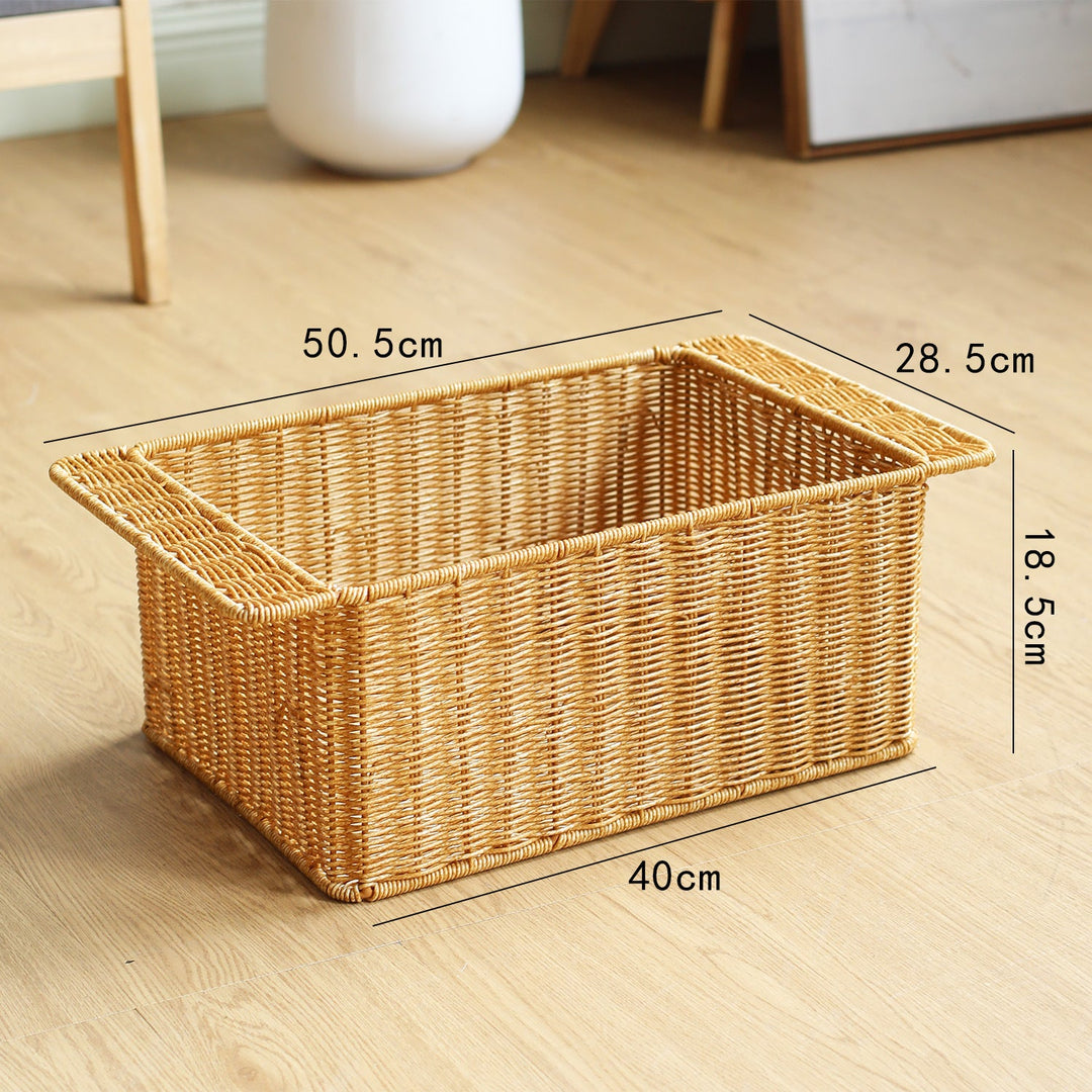 Large Handcrafted Woven Storage Bin Kalsten