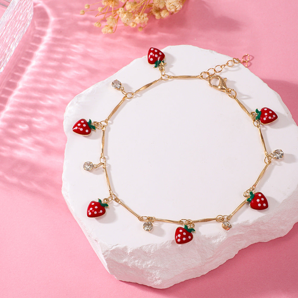 Strawberry Charm Bracelet Kalsten