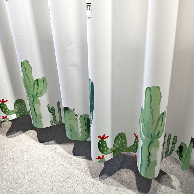 Tropical Garden Themed Shower Curtain Kalsten