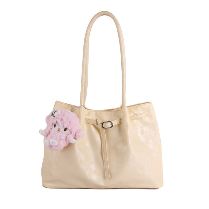 Casual Faux Leather Tote Bag