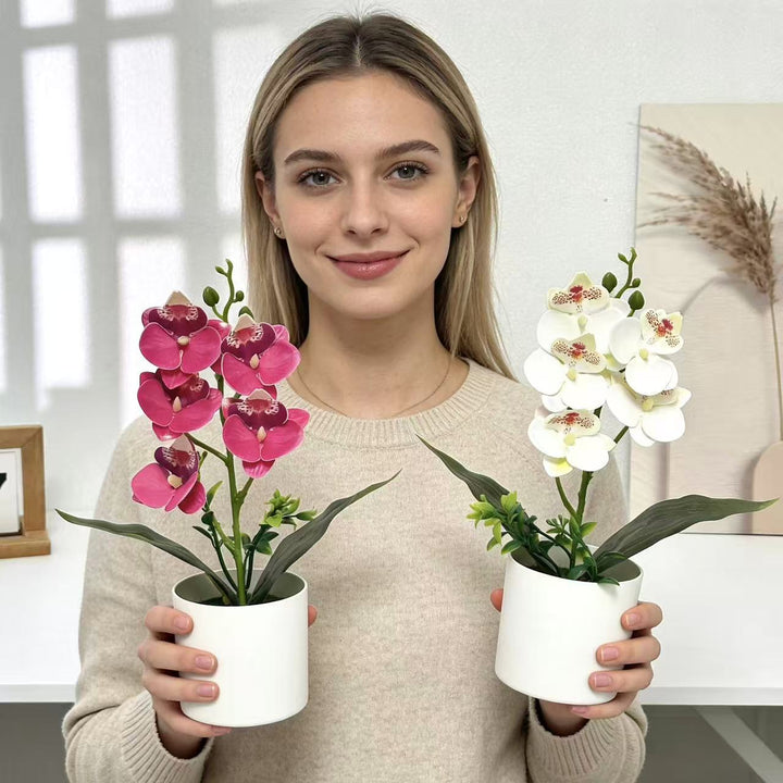 Faux Orchid Arrangement for Home Decor Display