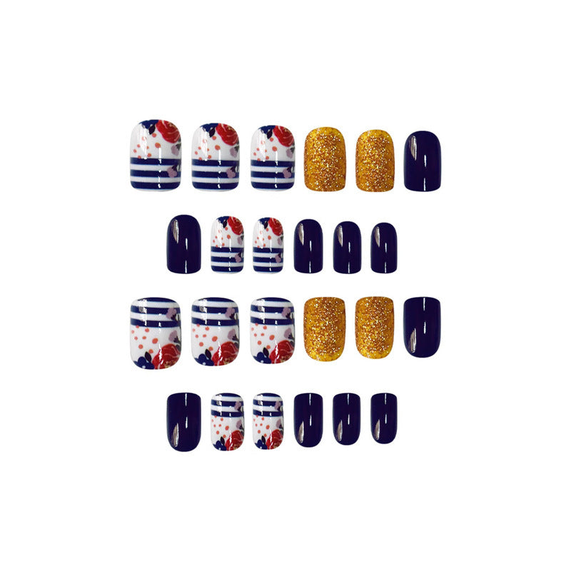 Decorative Floral Press-On Nail Set Kalsten 1787913909