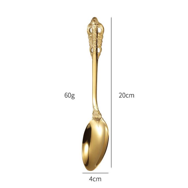 Elegant fish fork with artistic handle design Kalsten