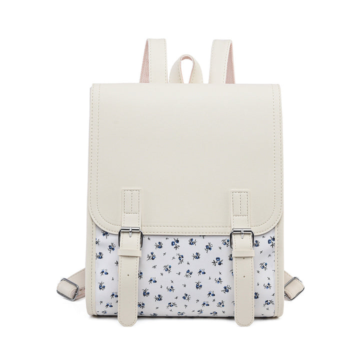 Floral Print Structured Backpack Kalsten