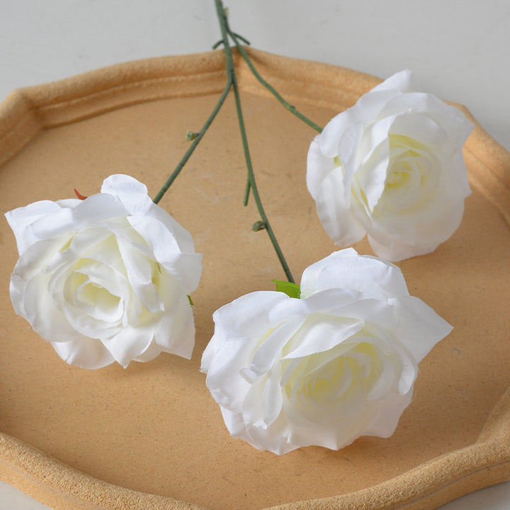 Realistic Silk Rose Decoration