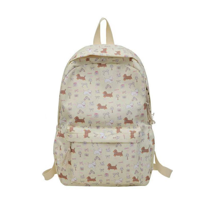 Backpack with Playful Dog Pattern Kalsten