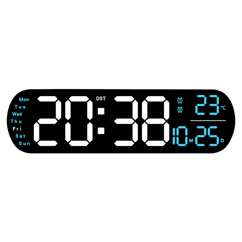 Digital LED alarm clock with large display and temperature display Kalsten