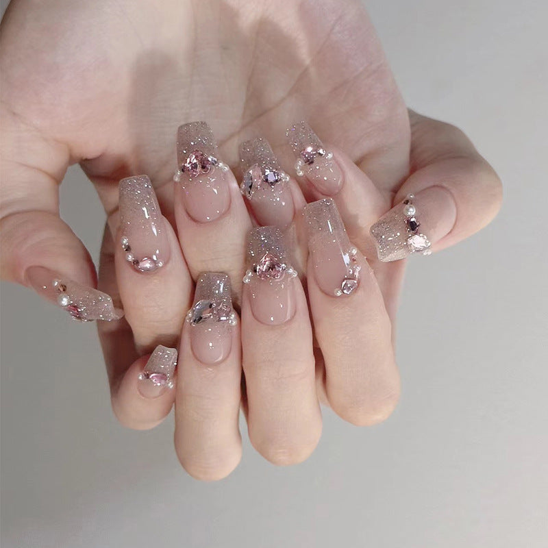 Sparkling Decorative Press-On Nails Kalsten