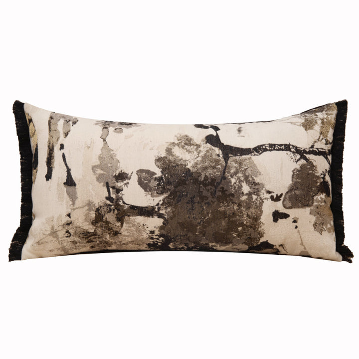 Artistic Canvas Texture Lumbar Pillowcase