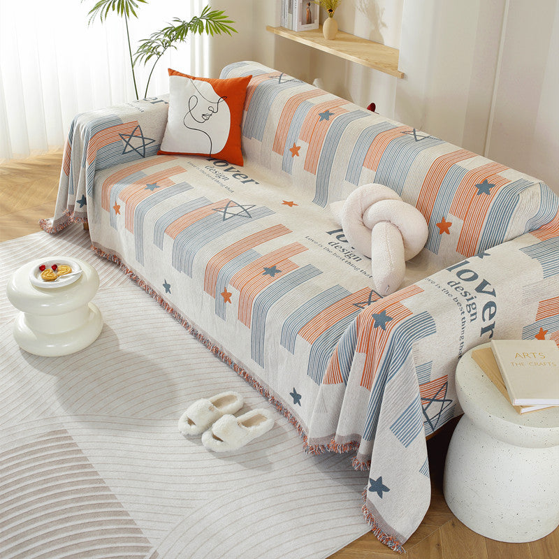 Decorative Knitted Throw Blanket